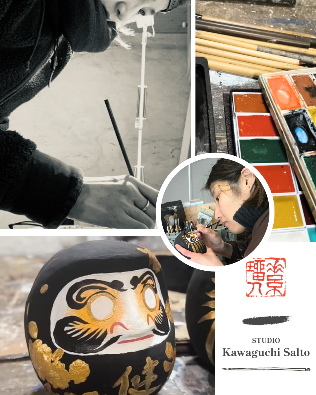Atelier daruma, Expo Art japonais - Annecy - Sumi-é et kintsugi