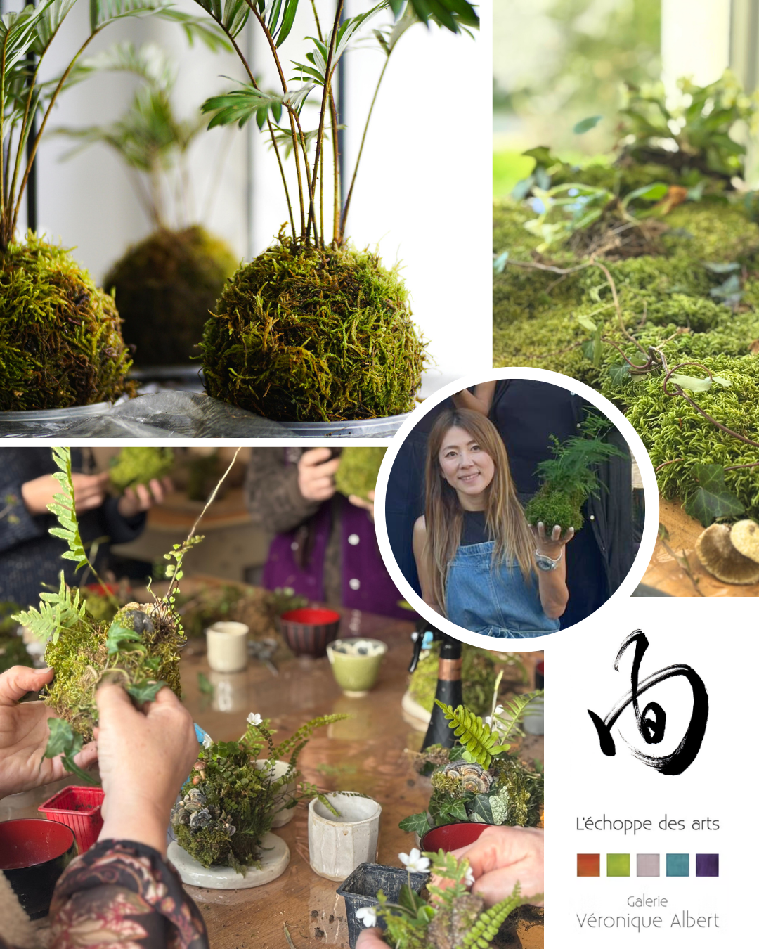 Atelier kokedama à Carouge en Suisse - ORINASU JAPAN