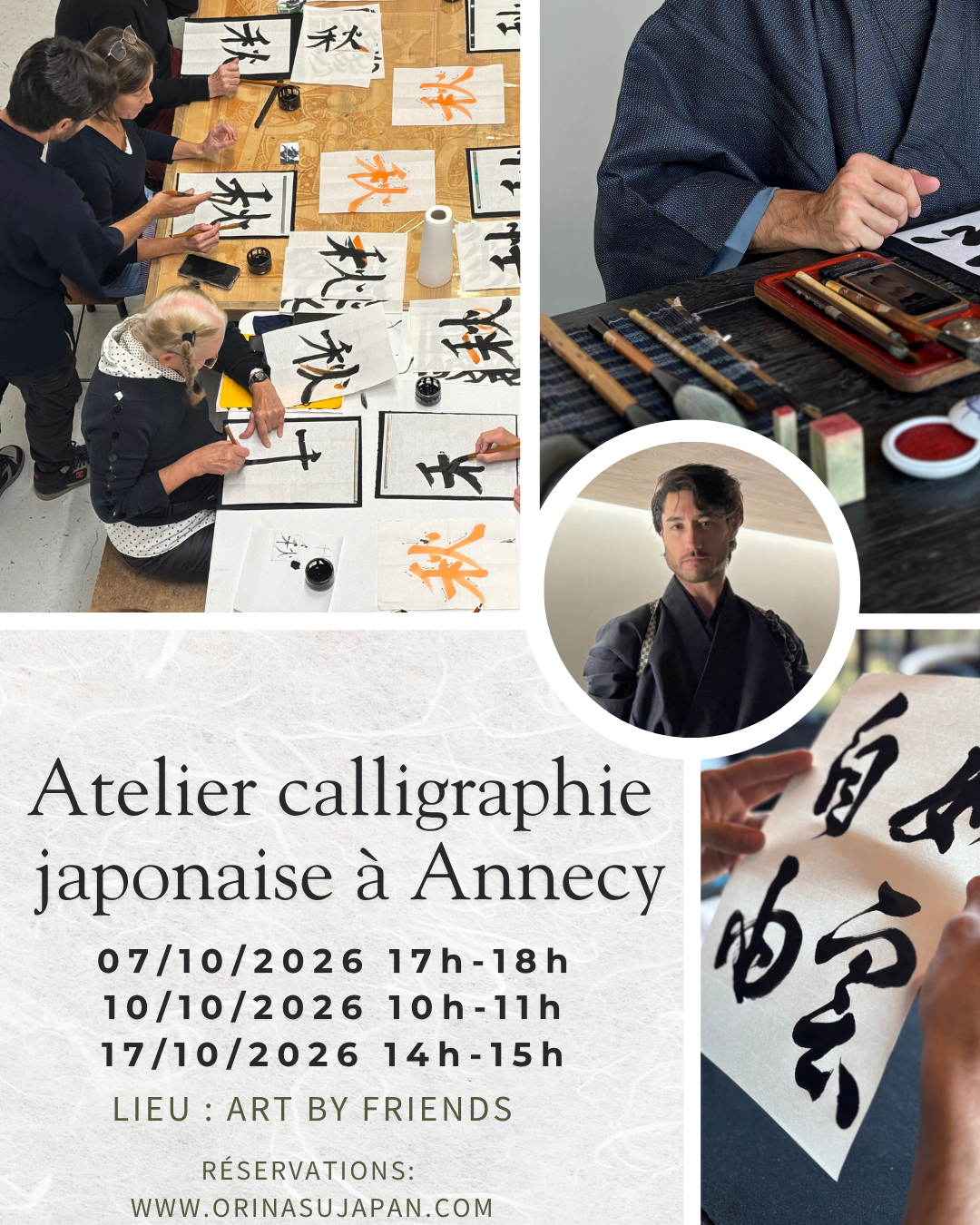 Atelier de calligraphie japonaise- octobre 2026