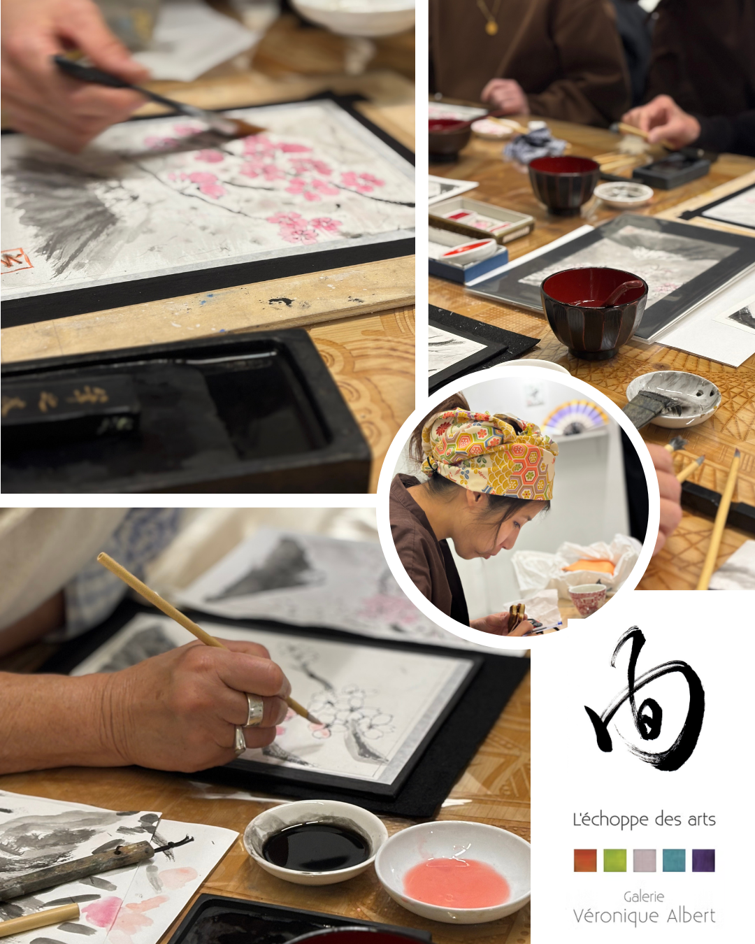 Sumi e atelier geneve ORINASU JAPAN Annecy peinture japonais