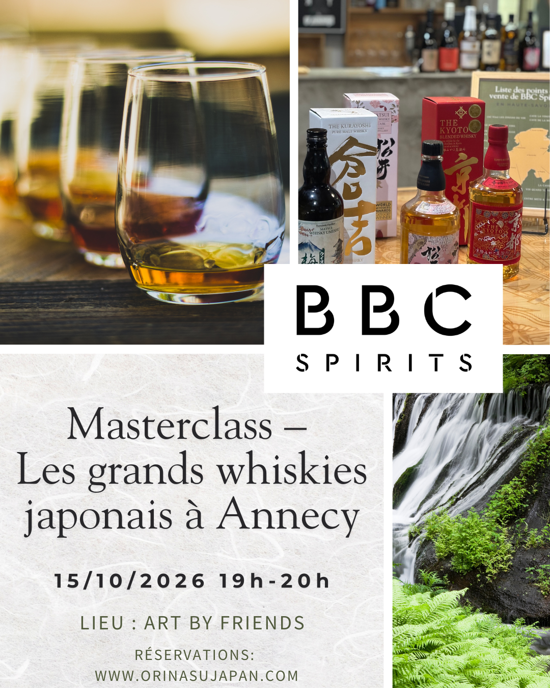 Masterclass – Les grands whiskies japonais - octobre 2026