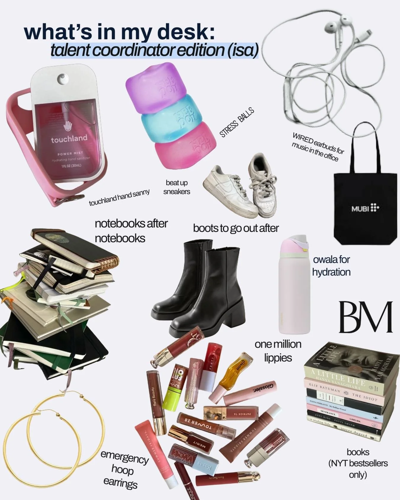 What dos our Talent Coordinators have in her desk?