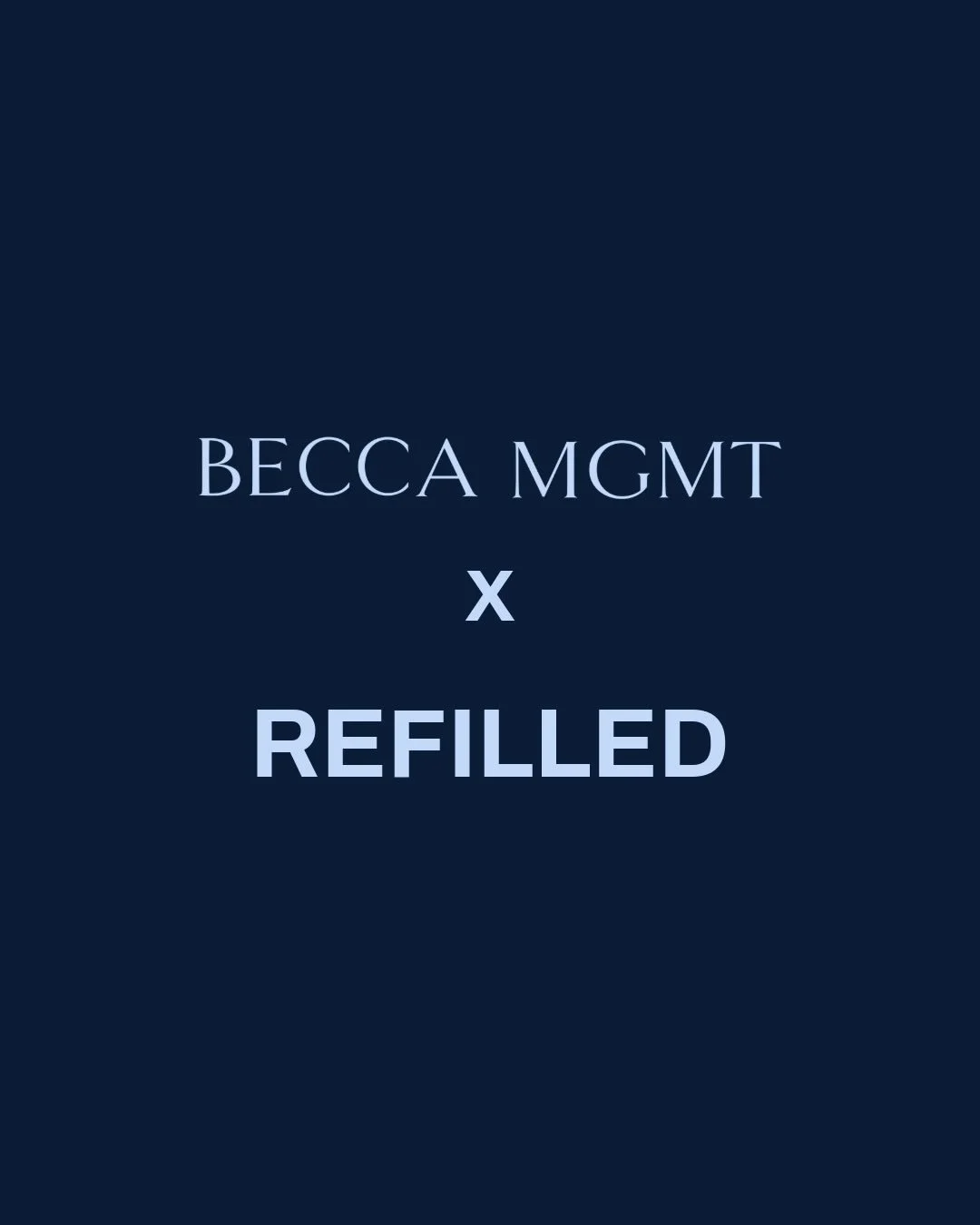 BECCA MGMT x @refilled_global 🩵

Creators: @dreakwon, @erica.jelee, and @judayday24