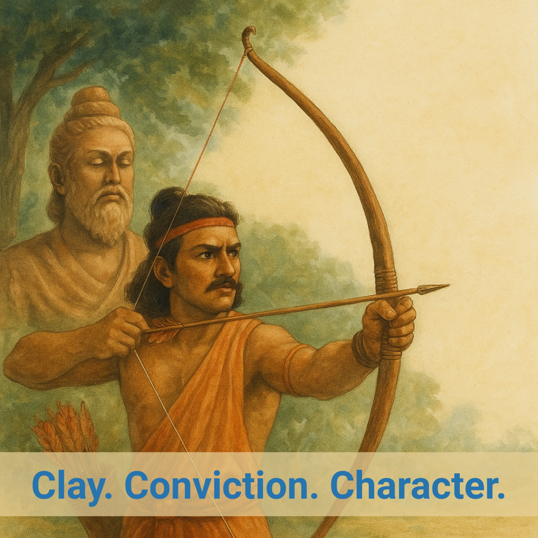 Eklavya and Dronacharya