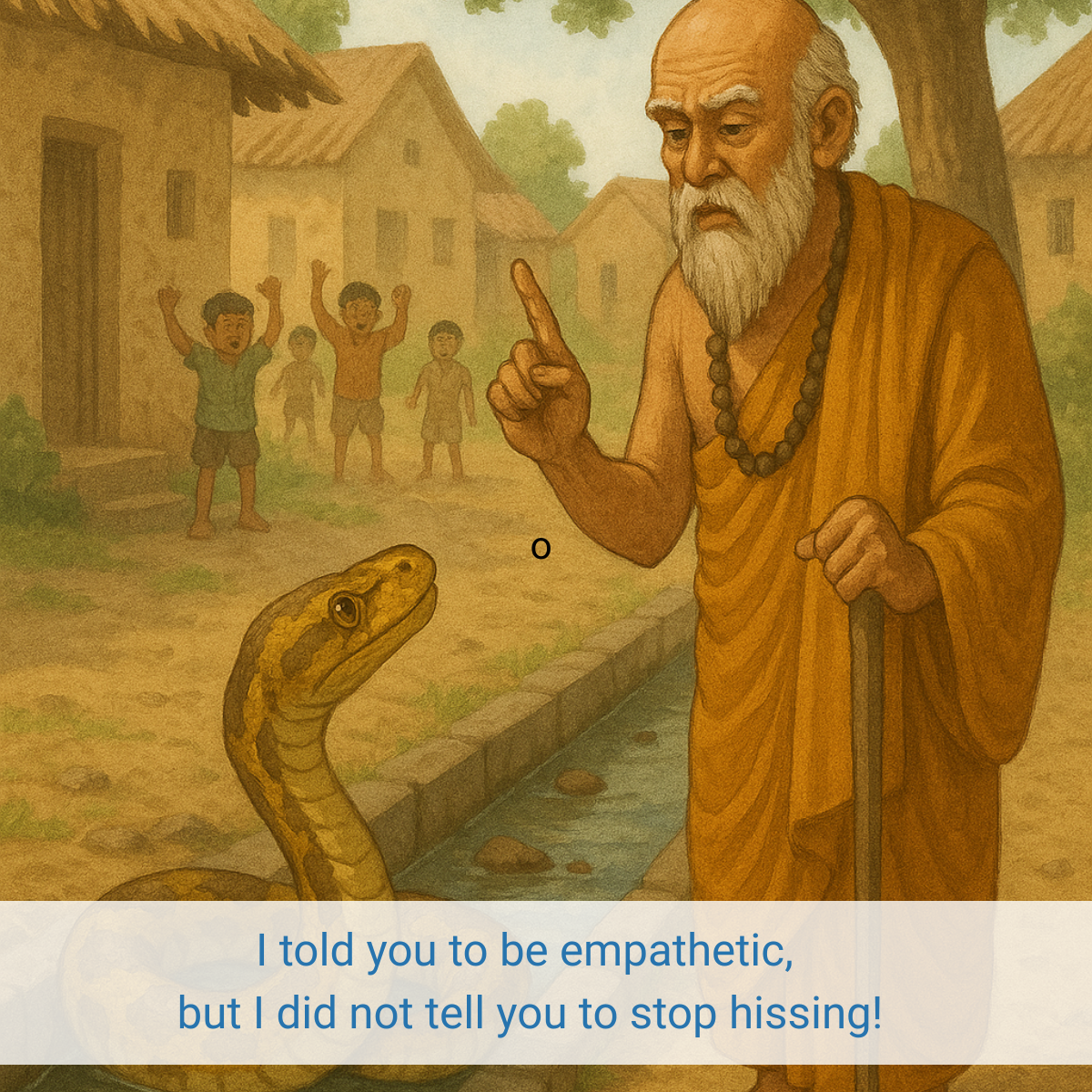 Sometimes you still need to hiss: The snake and the sage