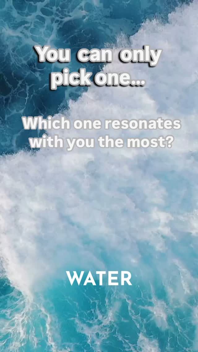 If you can only pick one, which element most resonates with you? πππ¨π₯
#popquiz