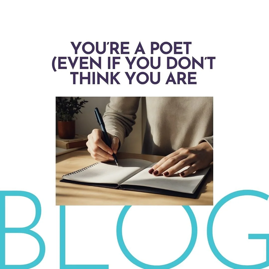 ✨You’re a poet—even if you don’t think you are.✨
Poetry isn’t about being perfect. It’s about being honest. It’s about finding your voice, expressing what lives inside, and letting your words meet the page—m
