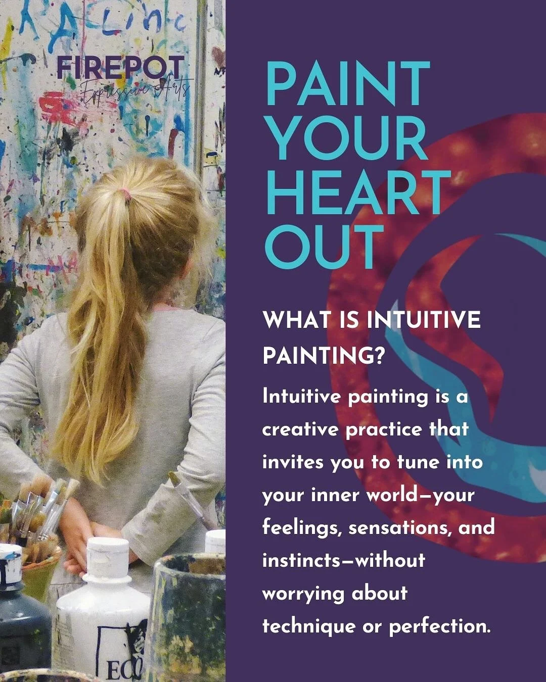 Let your intuition take the brush 🎨

Join me for an afternoon of self-expression as we paint without rules or expectations. This isn&rsquo;t about technique, it&rsquo;s about trusting your inner voice and seeing what unfolds on the canvas.

✨ No exp