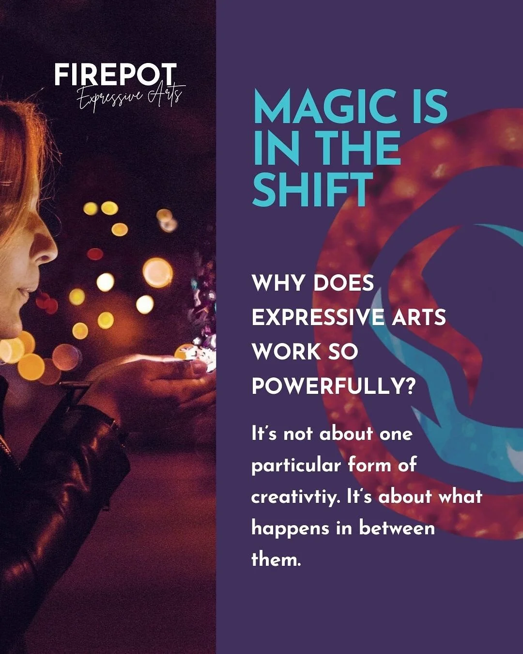 The magic of Expressive Arts isn&rsquo;t in doing one thing. It&rsquo;s in the shift in between. From movement to sound. From image to words. From sensation to meaning.
 Healing happens when we give space to express what can&rsquo;t always be spoken.