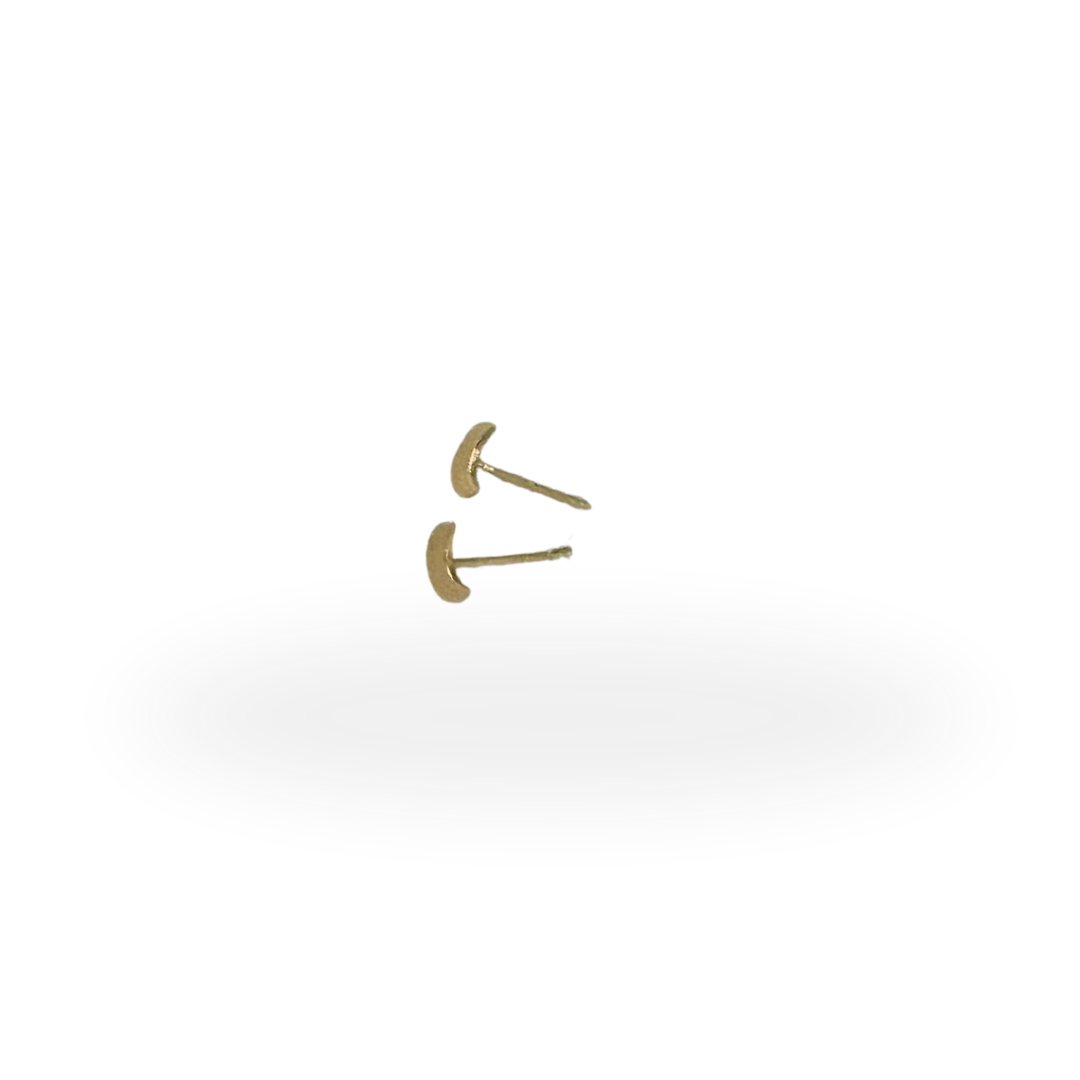 Tiny Half-Moon Studs