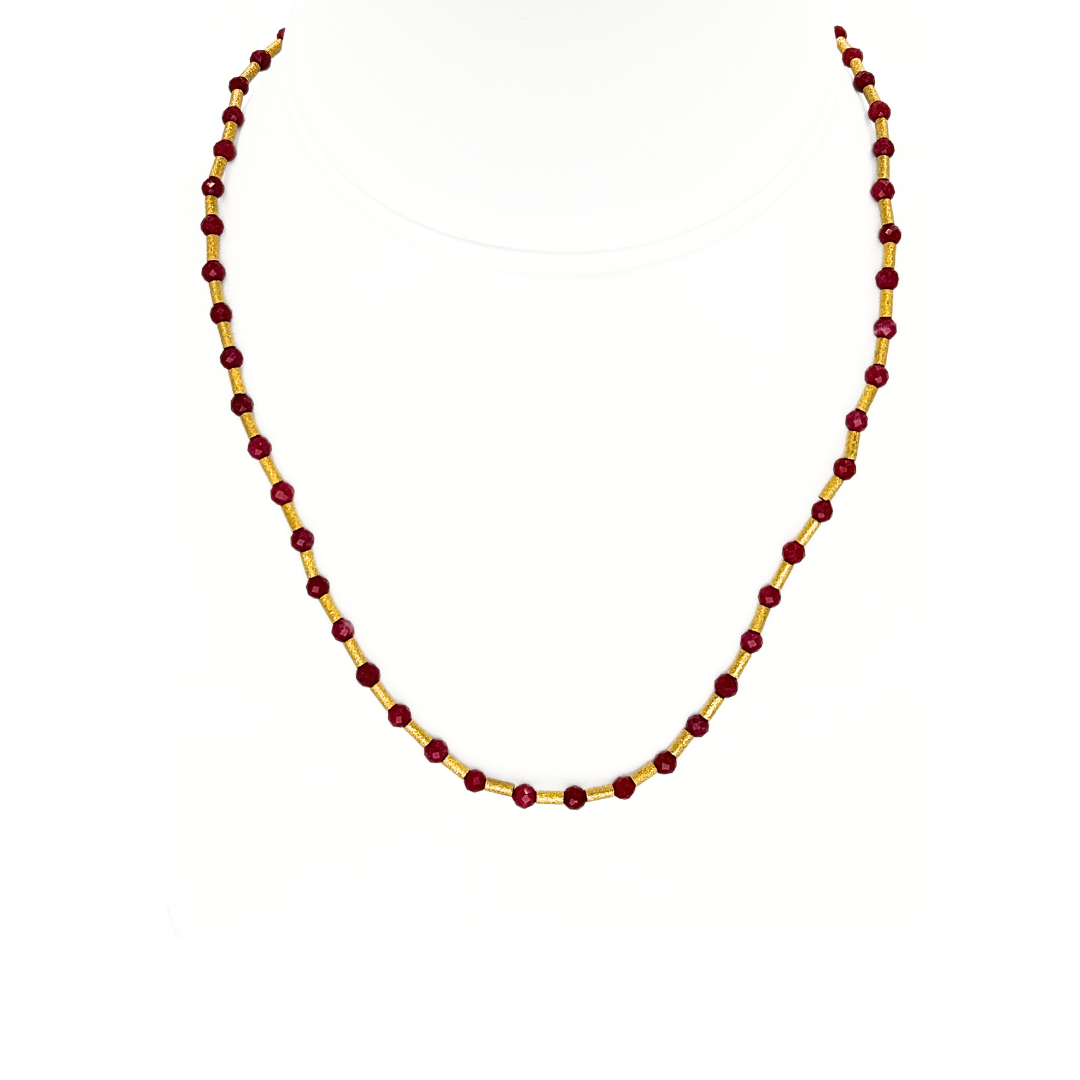 Solstice Garnet Necklace