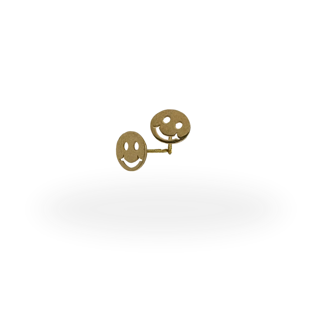 18k Golden Smile Studs