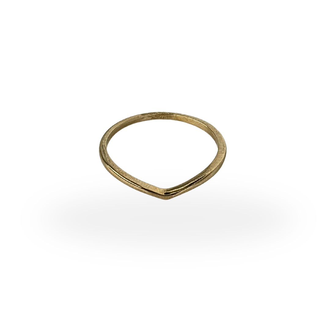 Golden Peak Stacking Ring