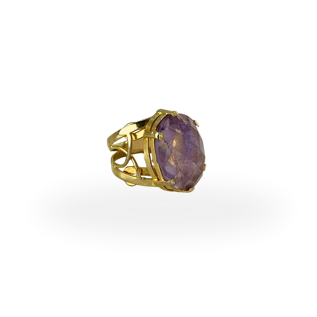 Amethyst Crown Ring