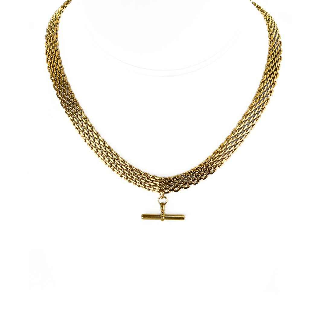 Desert Golden Tubes Necklace