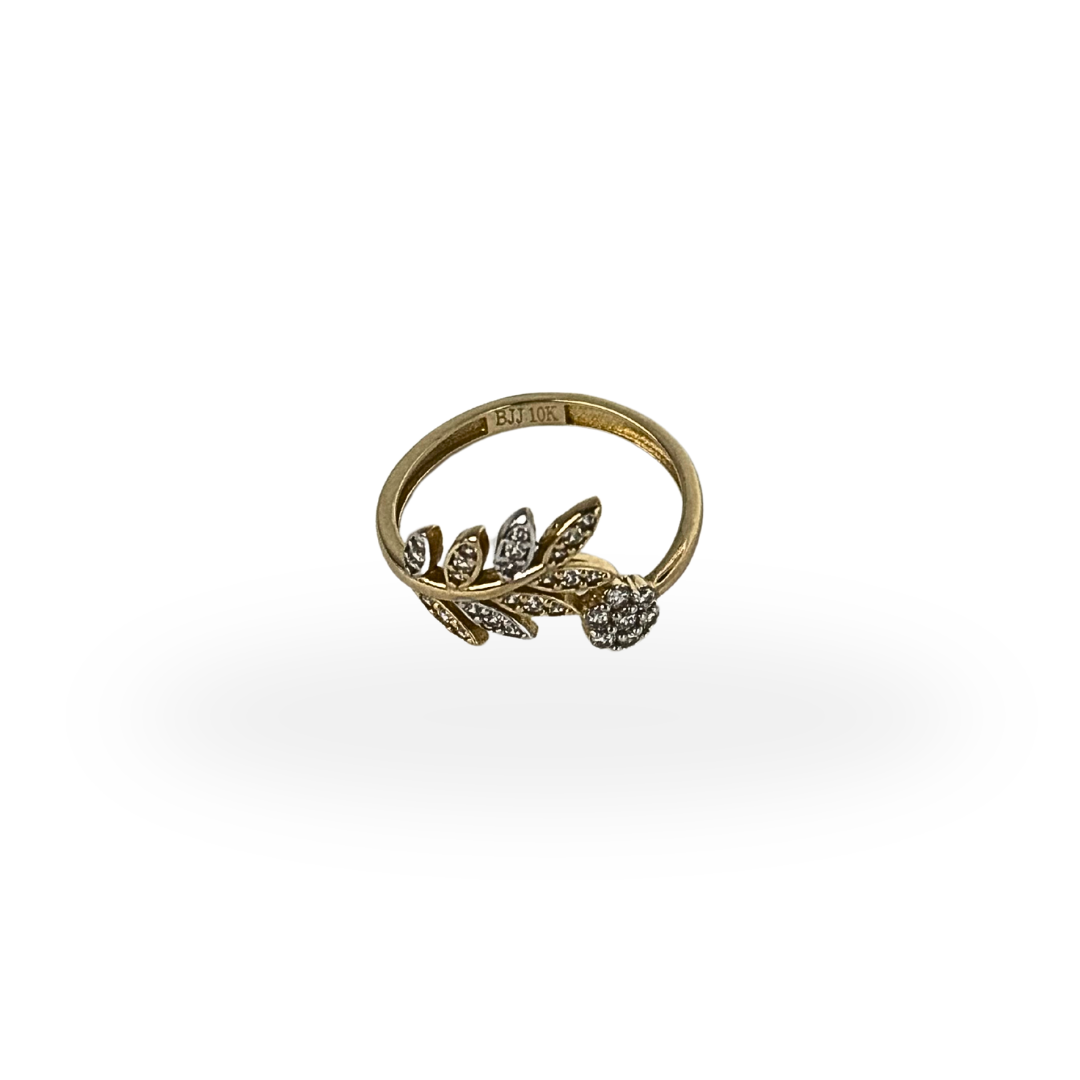 Leaf Sparkle Ring