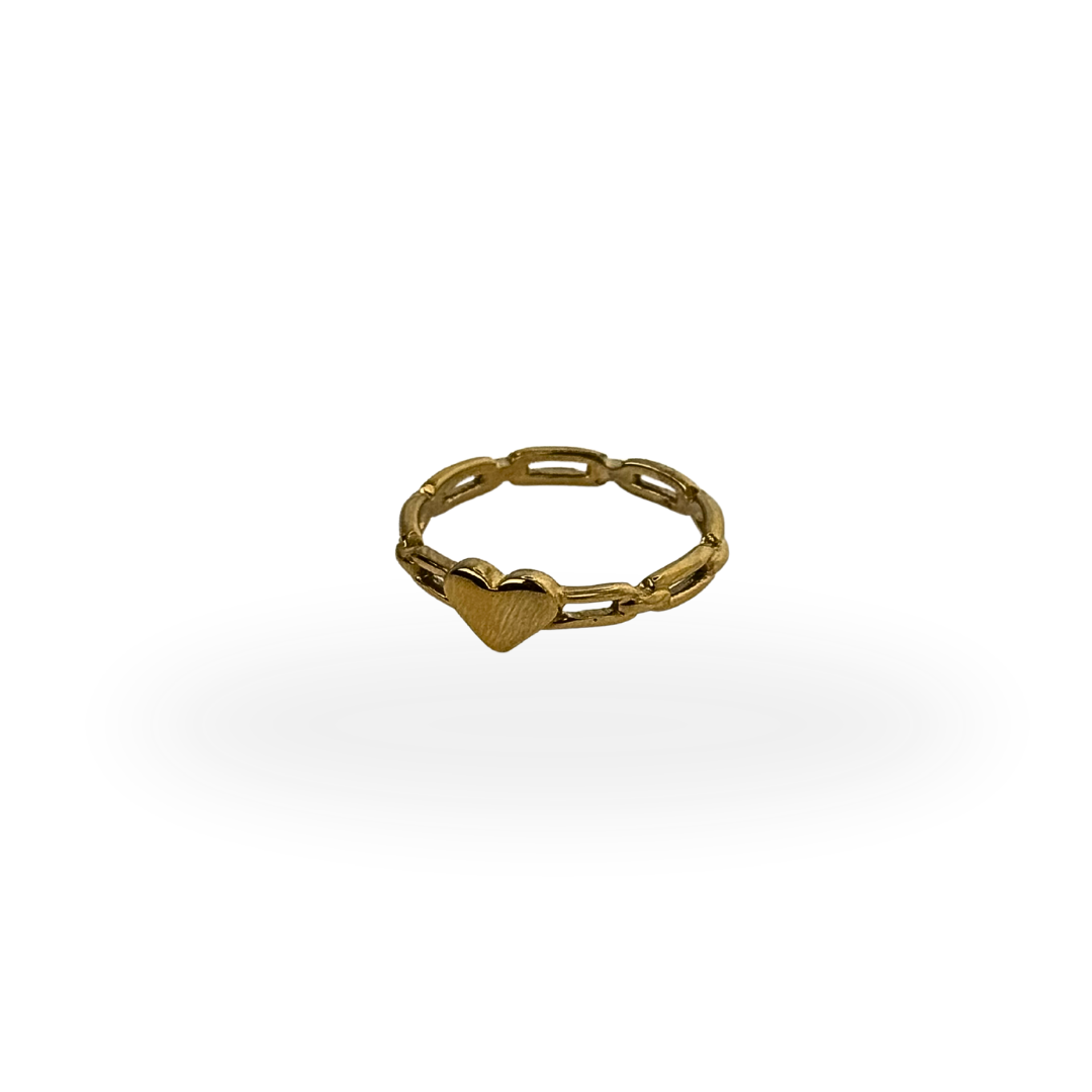 Heart Chain Ring