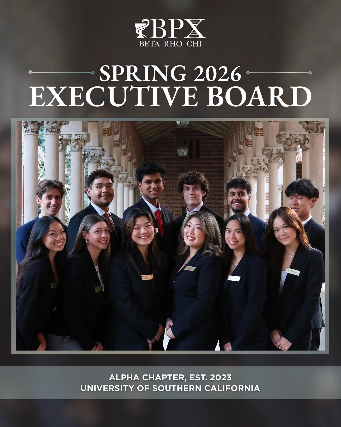 Introducing the BPX Spring 2026 Executive Board!

Mei Visconti ⋆ Co-President
Jackson Hanf ⋆ Co-President
Jocelyn Chong ⋆ Internal Vice President
Tatva Prasad ⋆ External Vice President
Ivan Tran ⋆ Dir. of DEI &amp; Standards
Keelah Cooper ⋆ Dir. of A