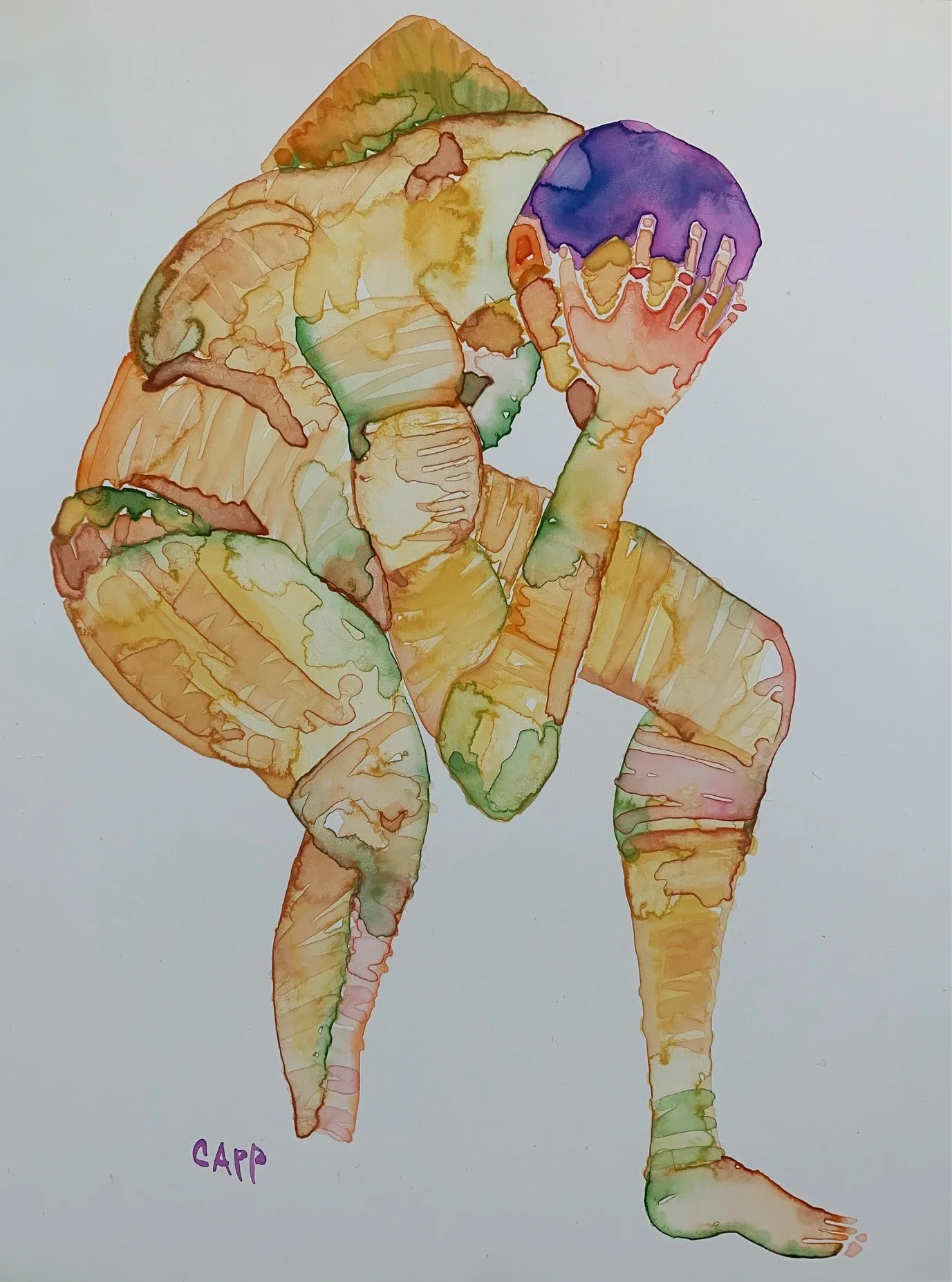 Watercolor on Mineral Paper | SOLD