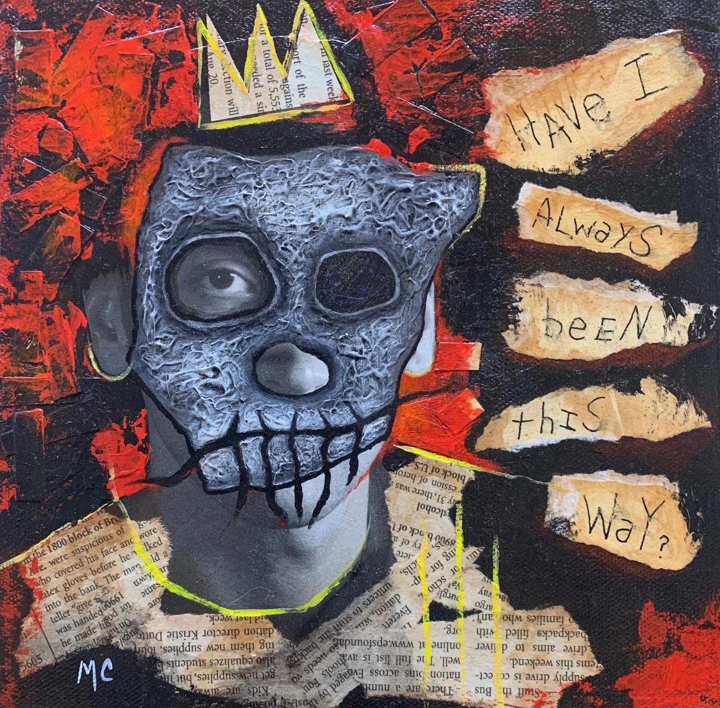 Have I Always Been This Way | Mixed Media on Canvas | SOLD