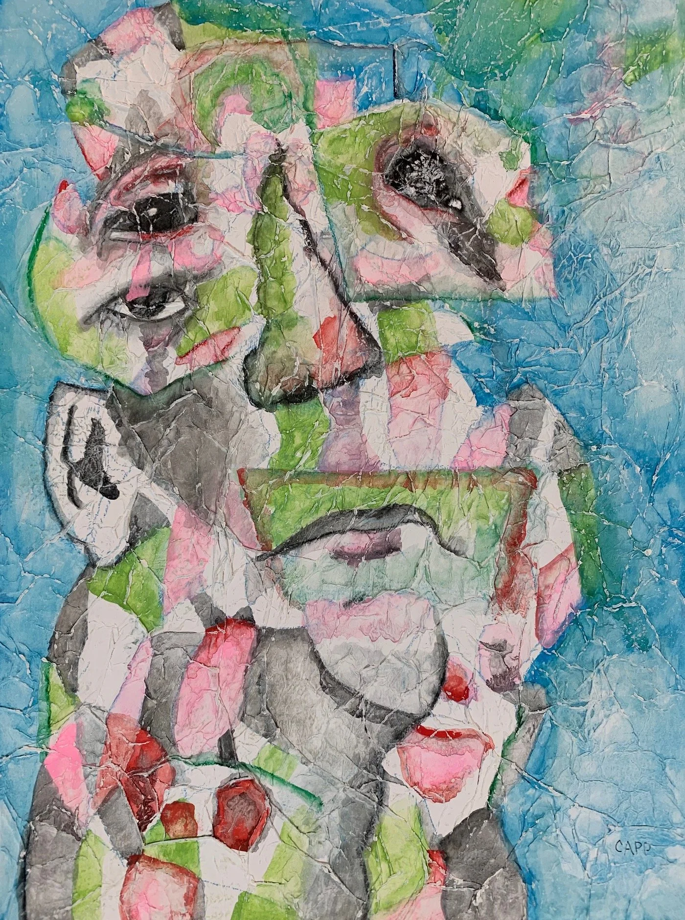 Portrait (Kevin) | Mixed Media on Paper | 9" x 12" | $80