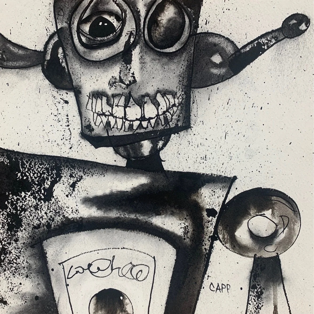 Charcoal & Ink on Paper / SOLD