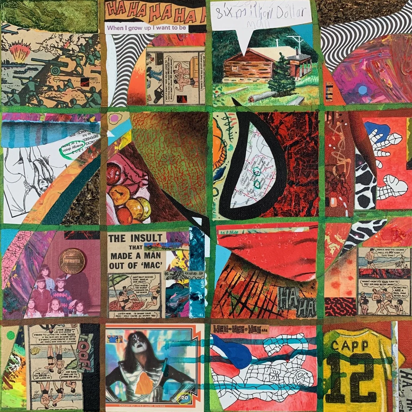 Spangler | Mixed Media on Canvas |12" x 12" | $700