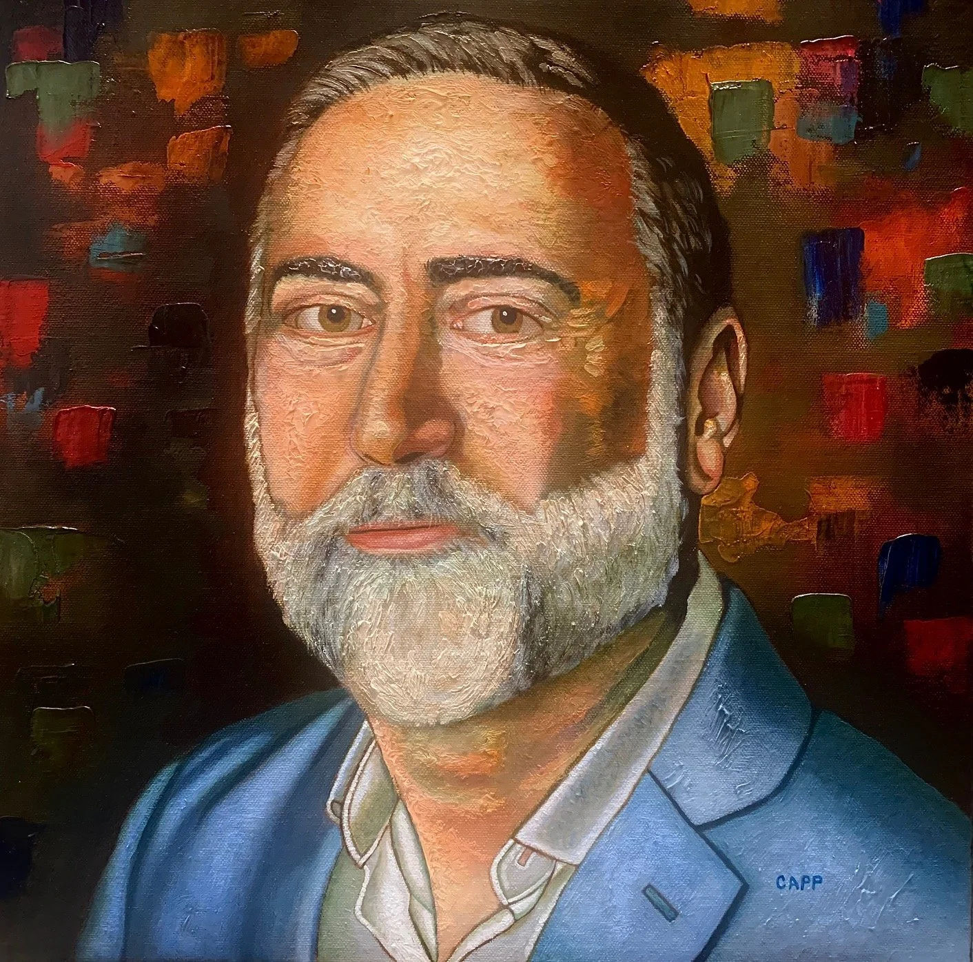 Self Portrait | Oil on Canvas | 16" x 16" | NFS