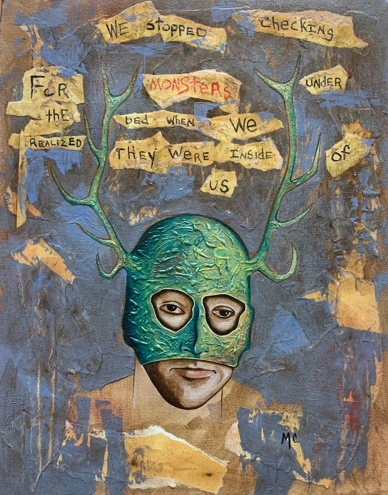 Monsters | Mixed Media on Canvas | SOLD