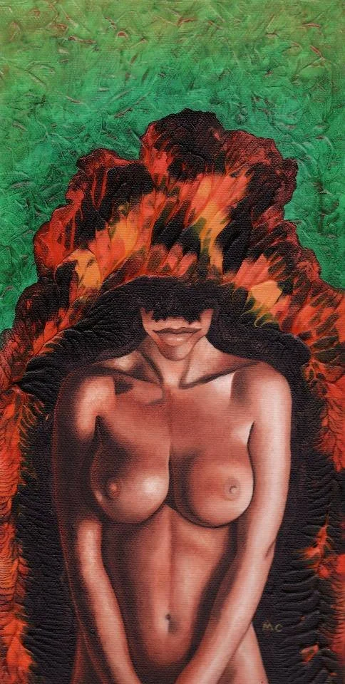War (Good Omens) | Oil on Canvas | 6" x 12" | $200