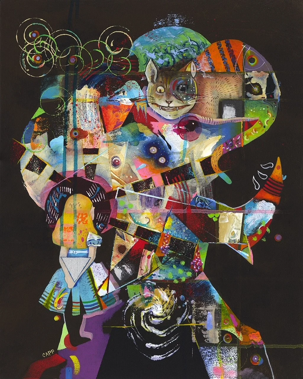 We're All Mad Here | Acrylic on Canvas | SOLD