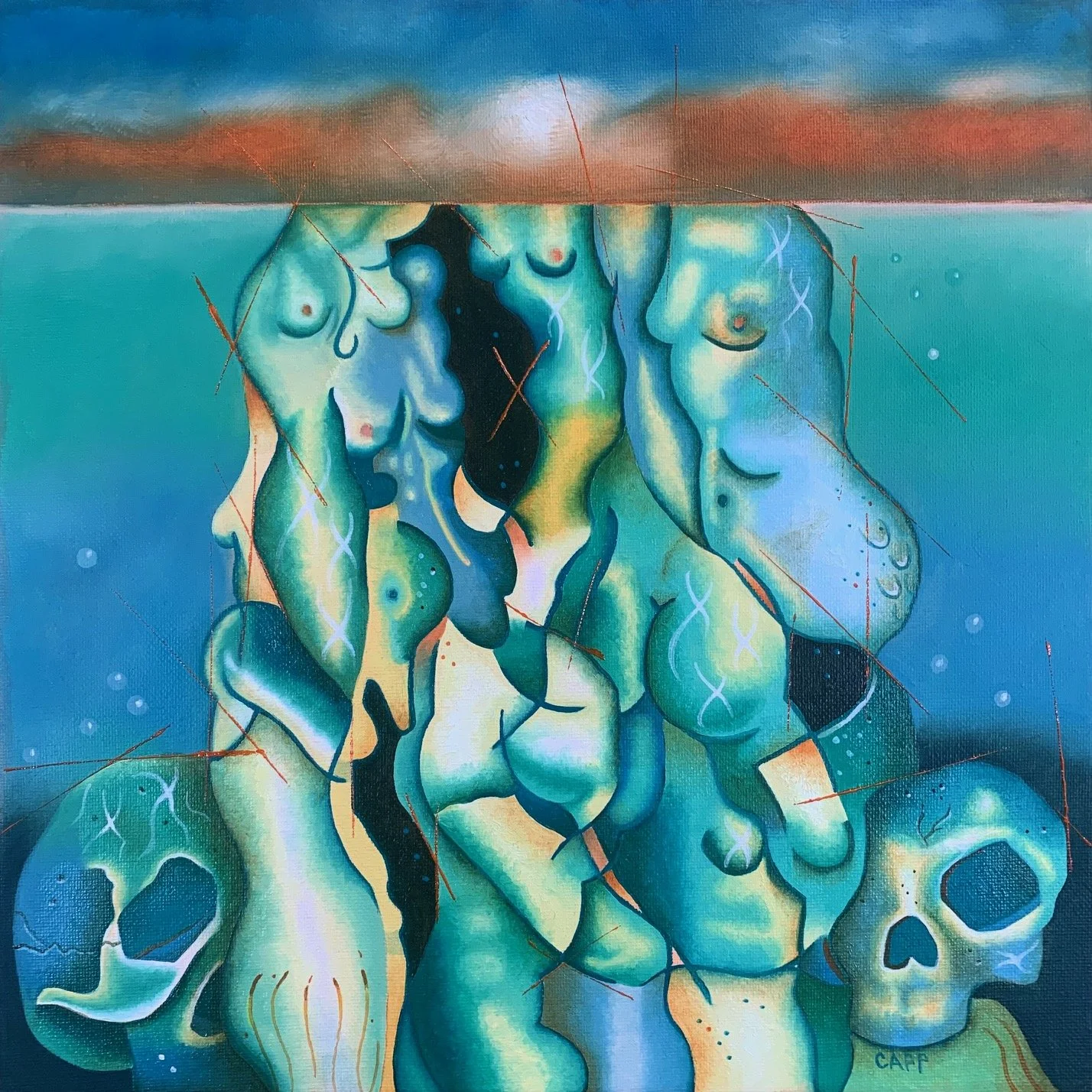 Merrows | Oil on Canvas | 12" x 12" | $700