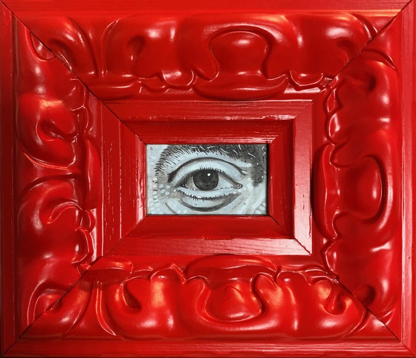 Seeing Red | Acrylic on Wood | SOLD