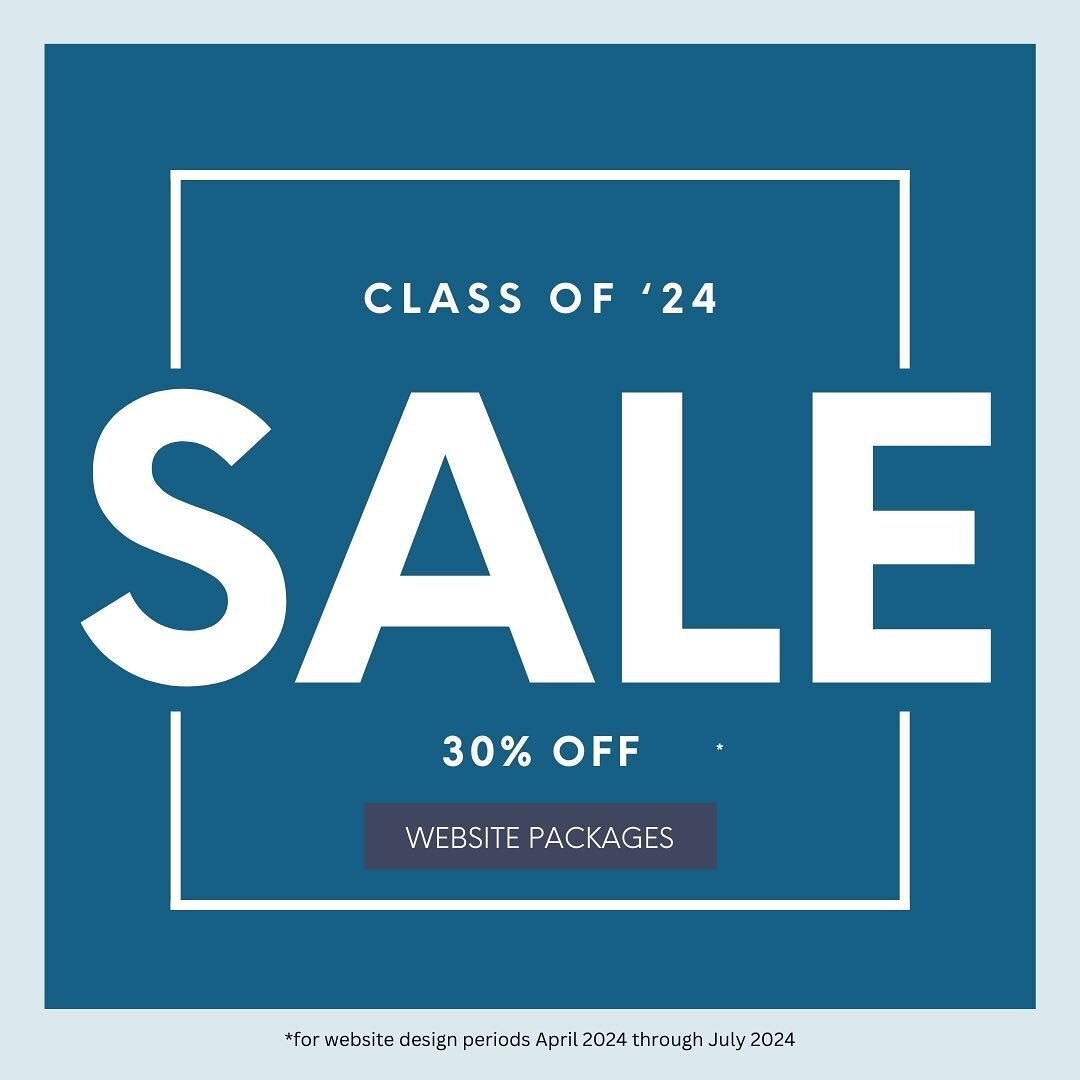 Calling all seniors!! I&rsquo;m having a 30% off sale on my website packages for any seniors who want to up their game for showcase/audition season/ professional life after graduation. Offer only available for college seniors who book a website desig