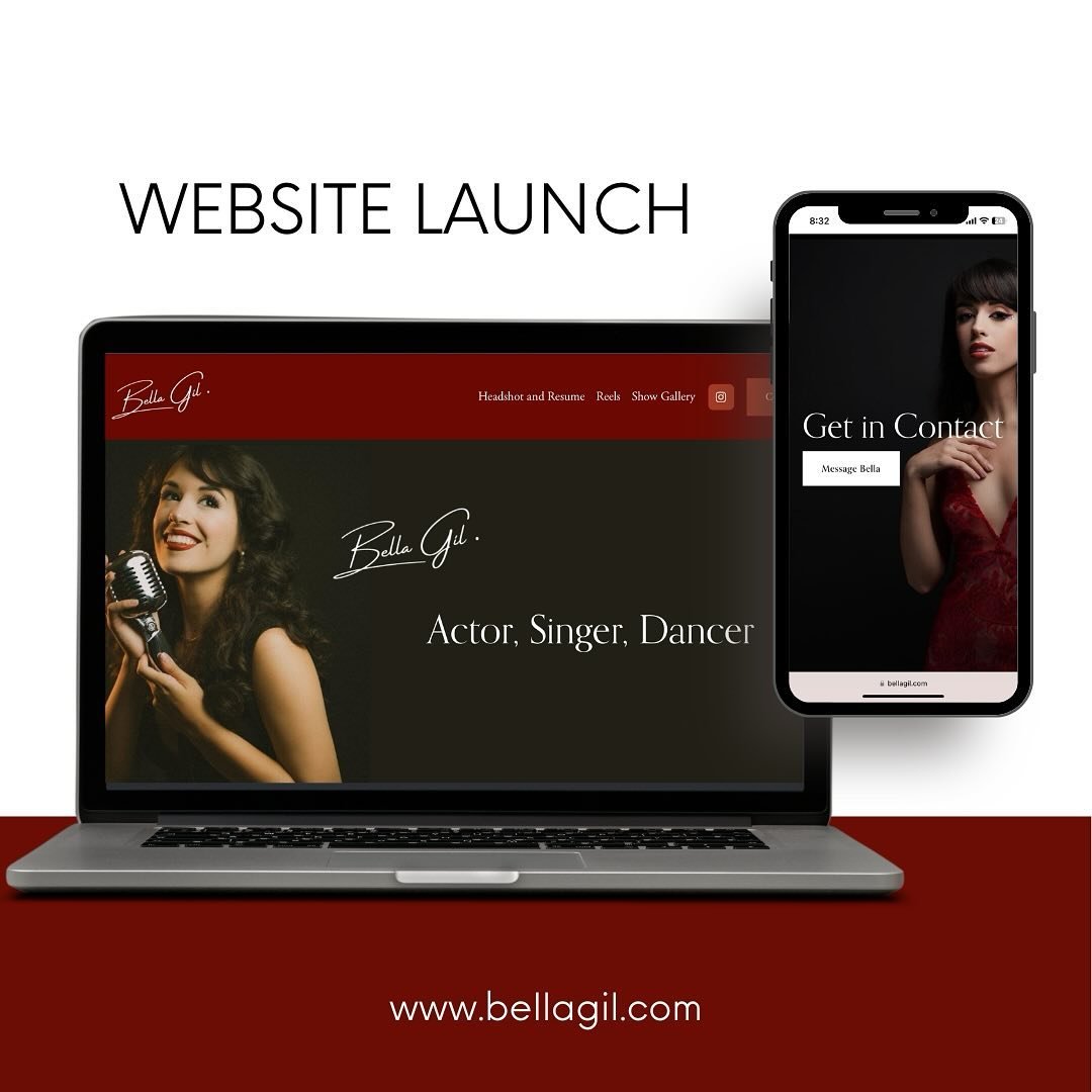 Introducing Bella G&iacute;l&rsquo;s new website!! We combined her love of jazz and old soul vibes to create a website that looks like the coolest club in town 🎙️&hearts;️ be on the lookout for a website tour coming tomorrow! 

Are you ready to get 