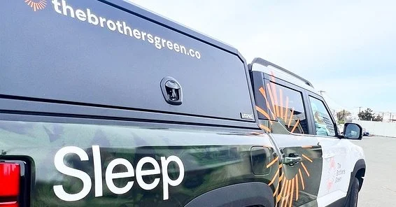 Rolling out some more car signage! Just a taste of what we&rsquo;ve been working on for @thebrothersgreen_ Keep an eye out for them on the road and get in touch if you want to make your own vehicle stand out 👀 🚙 💚

#voila #voilastudio #carsignage 