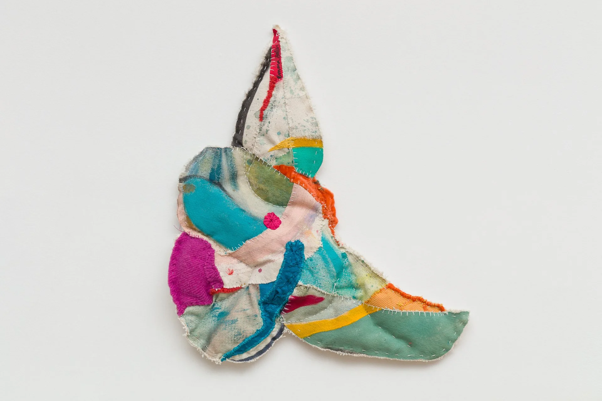 abstract painting quilt contemporary art color embroidery emma balder colorado artist