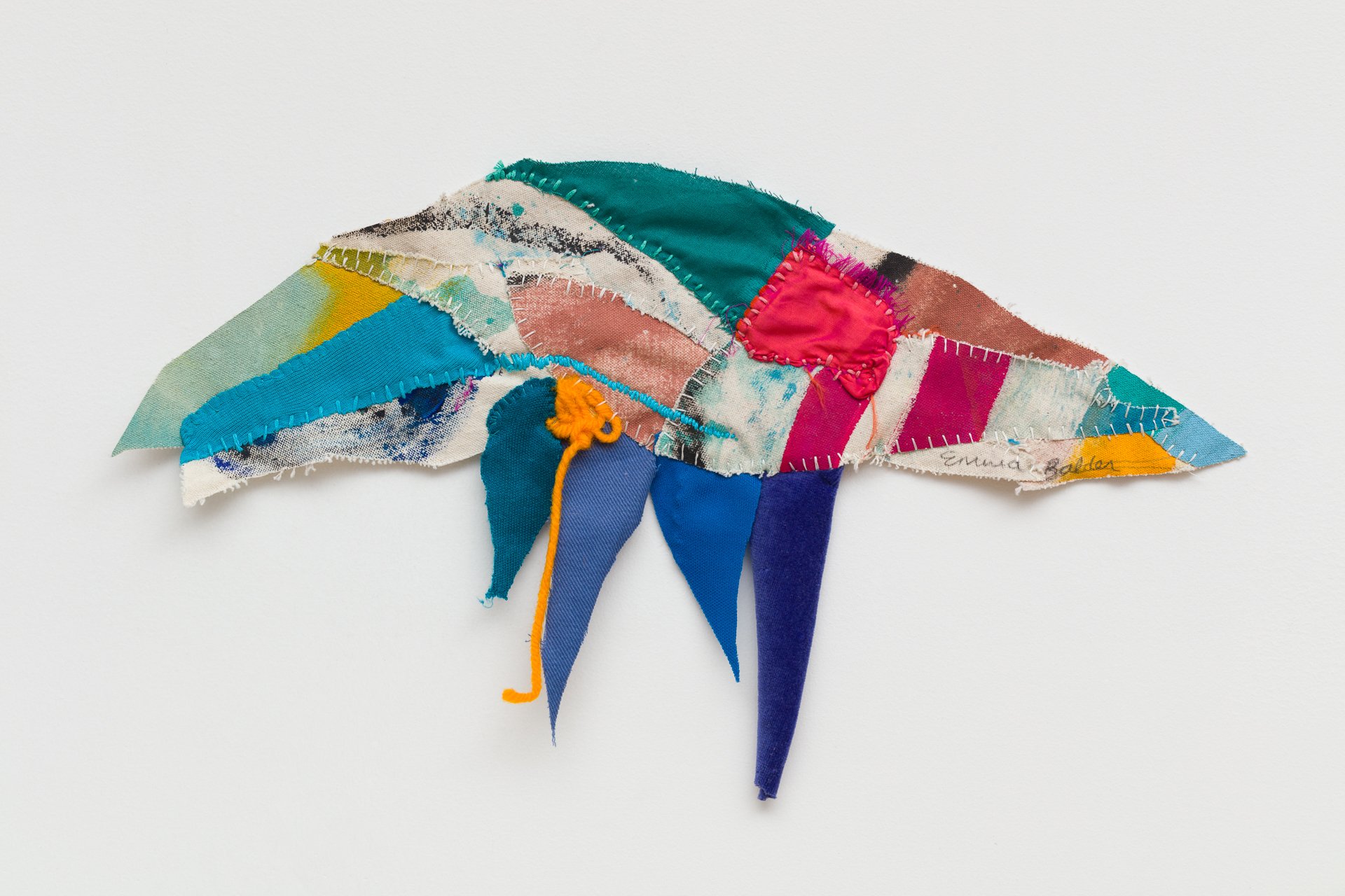 pinglet emma balder denver colorado artist quilted painting sculptural sewn embroidery textiles fabric remnants scraps recycled string yarn reconstructed contemporary artwork color abstract