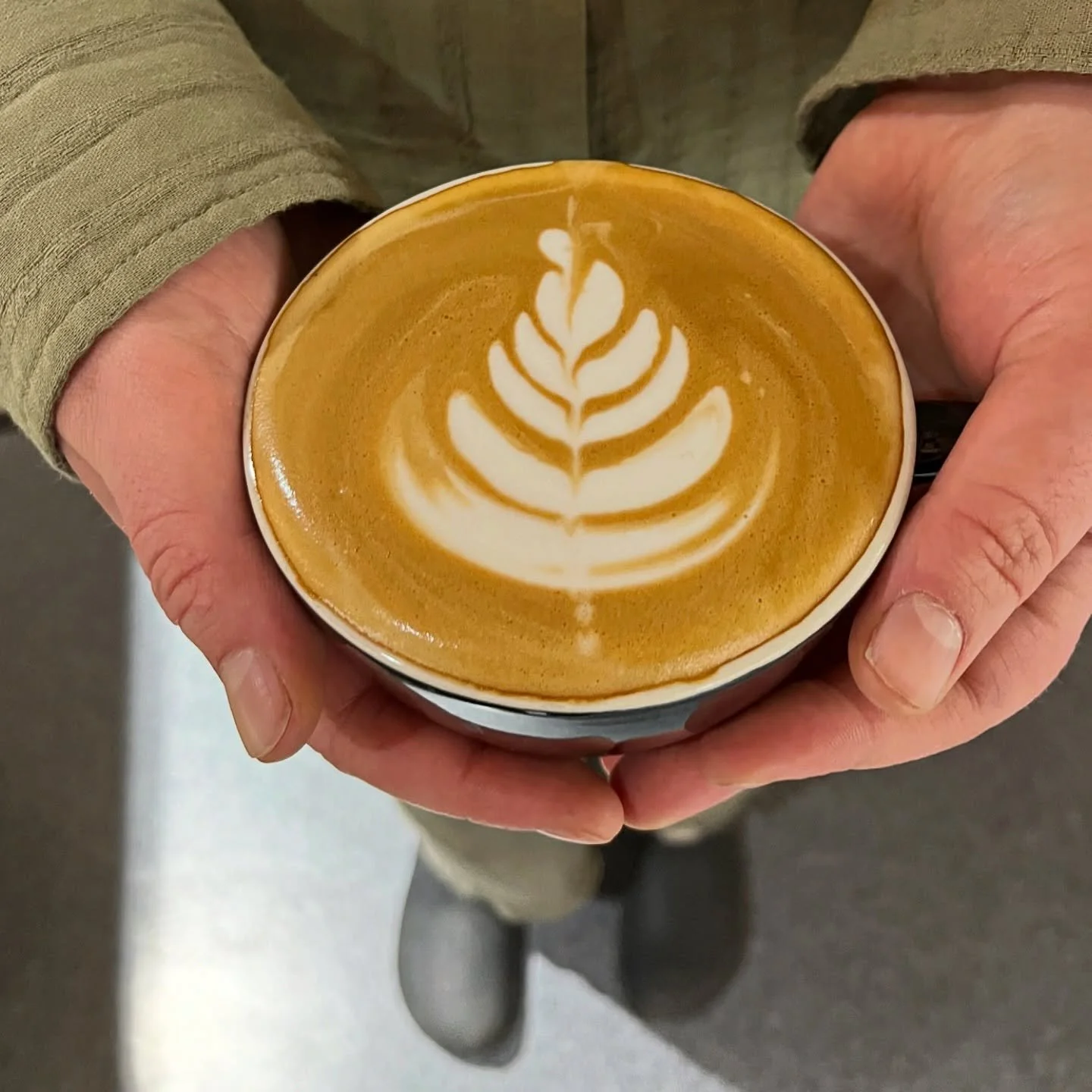 A haiku:
Grey and foggy days
are made better with a stop 
to Refuge Coffee.

Funky disco bear,
warm drinks, snacks, and neighbors too&mdash;
good times to be had. 

Study, work, or hang &mdash;
We&rsquo;re open eight to seven.
Get on over here!