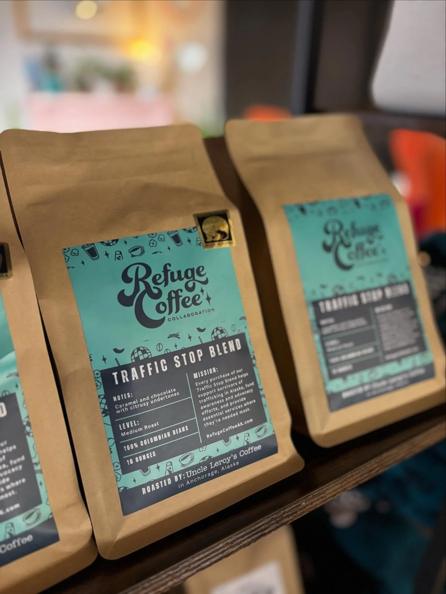 At Refuge Coffee, every cup tells a story, and this one makes a difference.

Our Traffic Stop Blend is available in 1 lb bags, roasted in-house by @uncleleroyscoffee. This smooth, medium roast Colombian blend is perfect for your morning routine, your