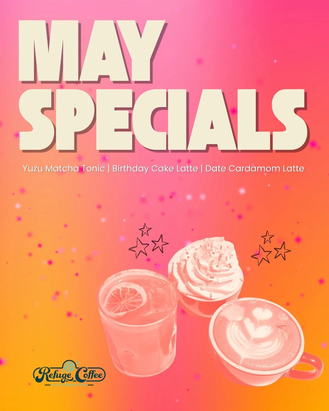 Our May menu is here! We&rsquo;ve got some fun new drink specials this month that are springy, dreamy, and celebratory. So what the heck are you waiting for?! Head to Refuge now and try one of our May specials (or all of them). 

✨Yuzu Matcha Tonic✨
