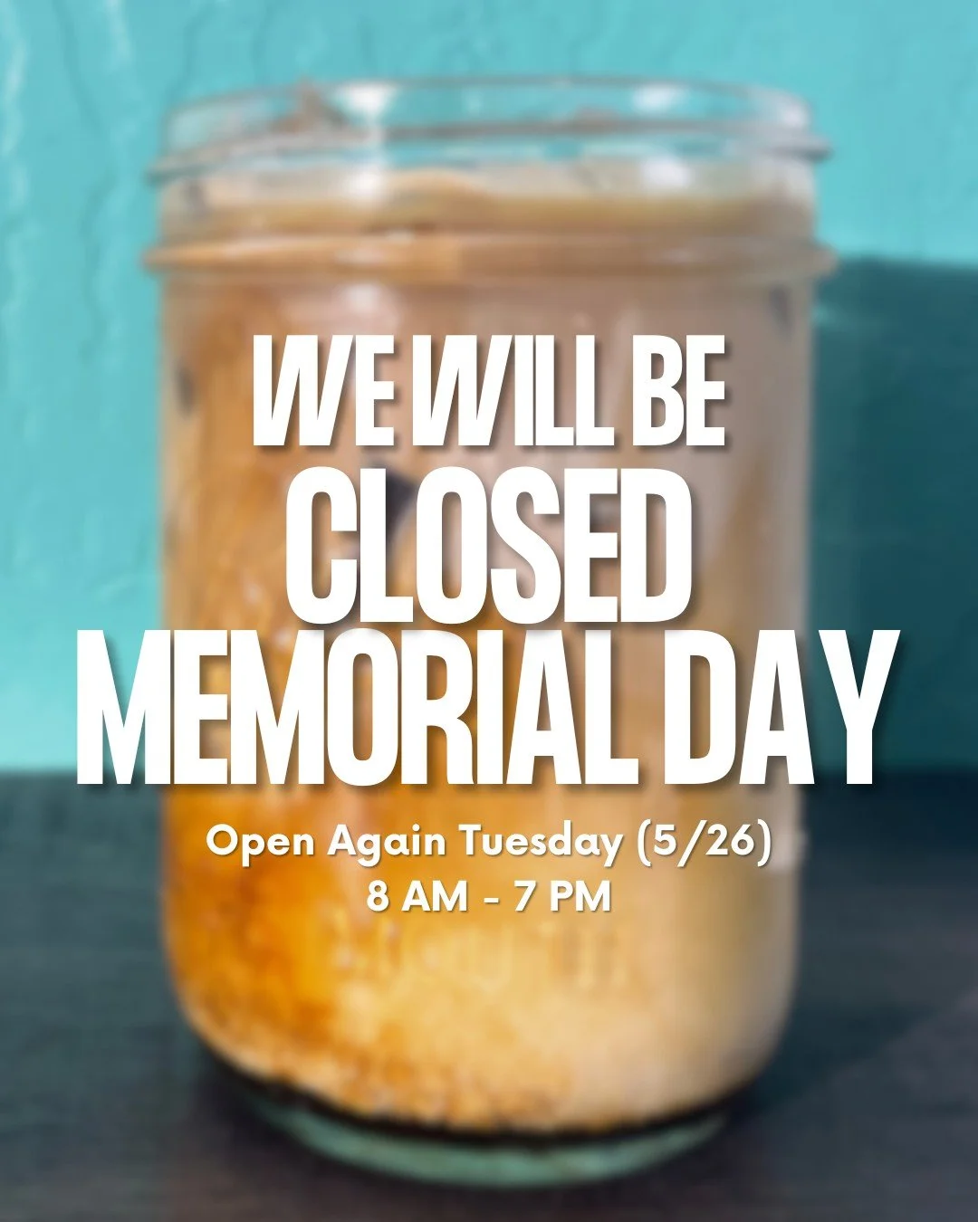 Refuge Coffee Collaboration will be CLOSED on Monday for Memorial Day. 

But don&rsquo;t worry &mdash; we are open today serving your favorite drinks and food items to help kick off a long weekend. Come grab your coffee fix and stock up on beans for 