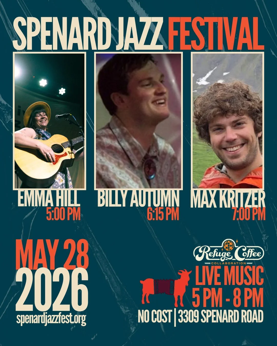 THIS THURSDAY kicks off @spenardjazzfest and we are thrilled to be a venue! Spenard Jazz Fest is an arts festival that celebrates music across all genres with an emphasis on both jazz and Alaska. There is NO COST to Thursday's shows at Refuge, so com