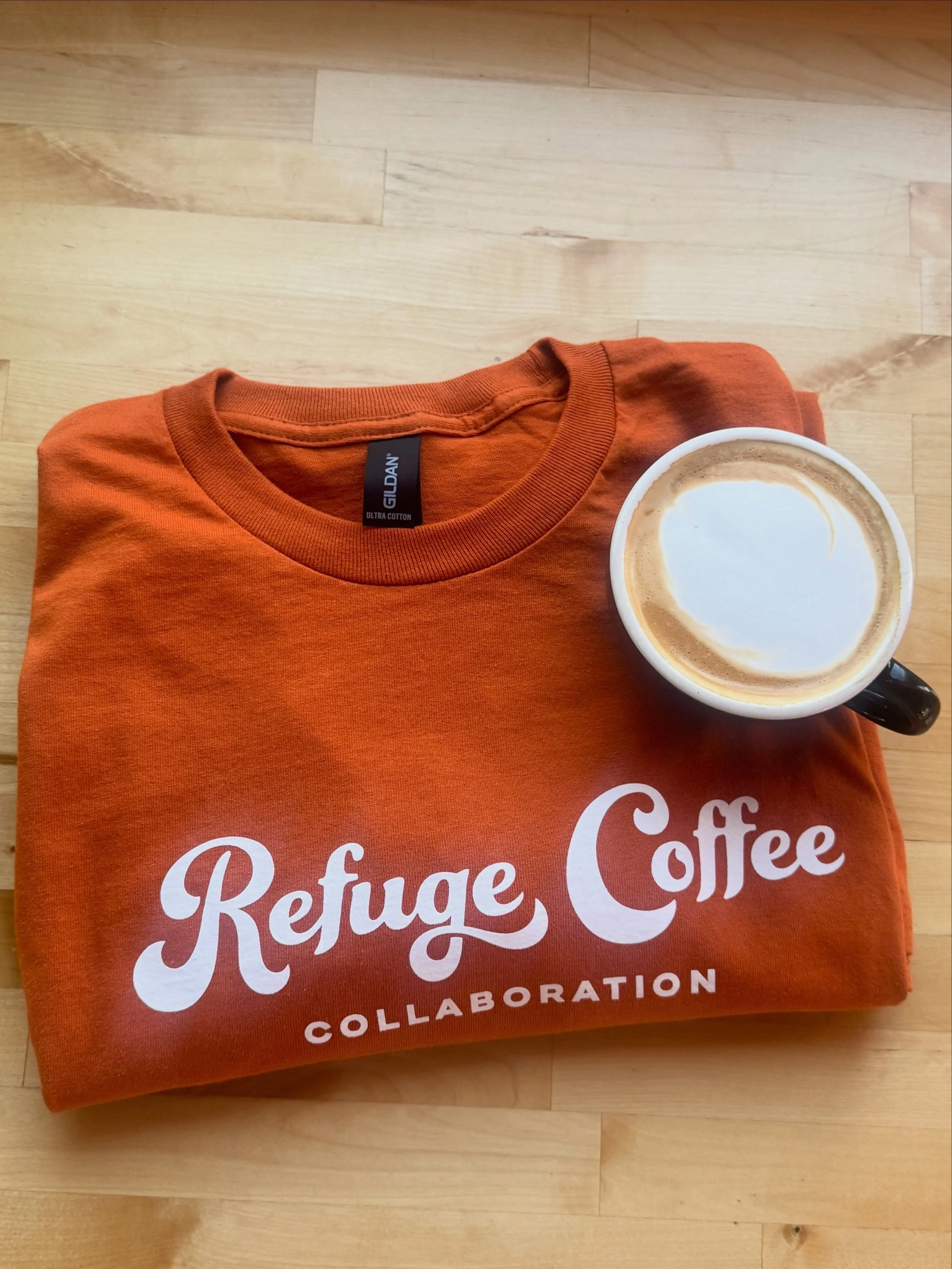 WE HAVE NEW MERCHANDISE! Burnt orange long sleeve Refuge branded shirts are perfect for fall temperatures and colors 🤩Come and get yours today.