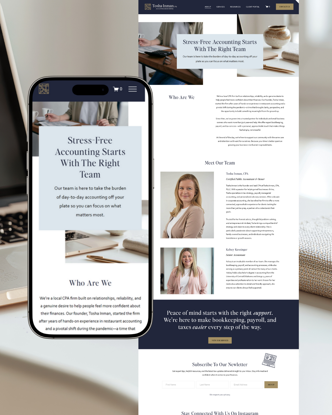 Tosha Inman CPA
Branding & Squarespace Website Design