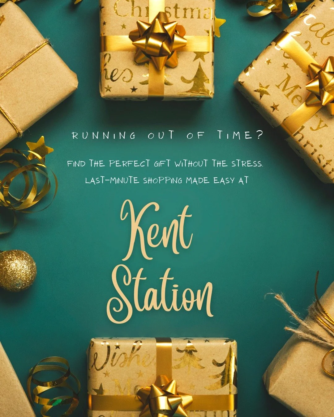 Visit Kent Station for your last-minute holiday shopping needs. We've got you covered.
