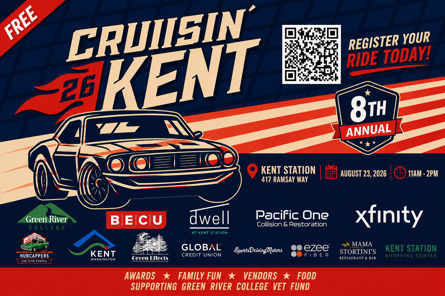 Cruisin’ Kent Car Show 2026