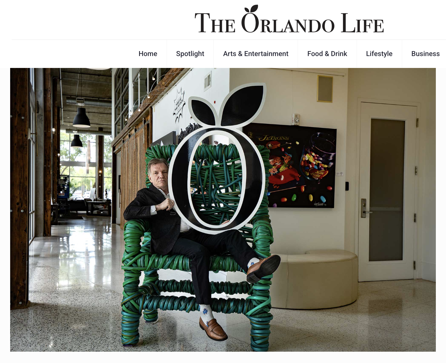 Orlando Life Features Mills Founder and Gallerist, Boris Garbe!