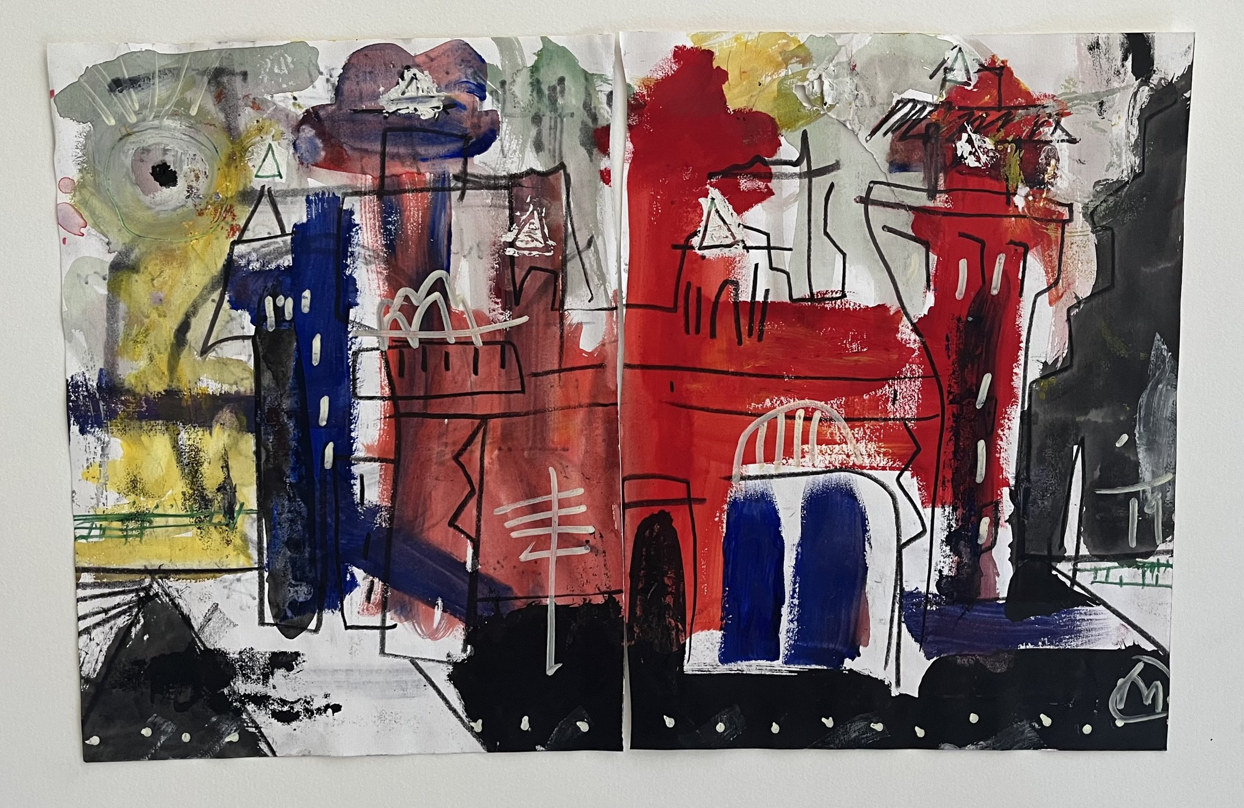 Sketchbook Page Red Castle 2