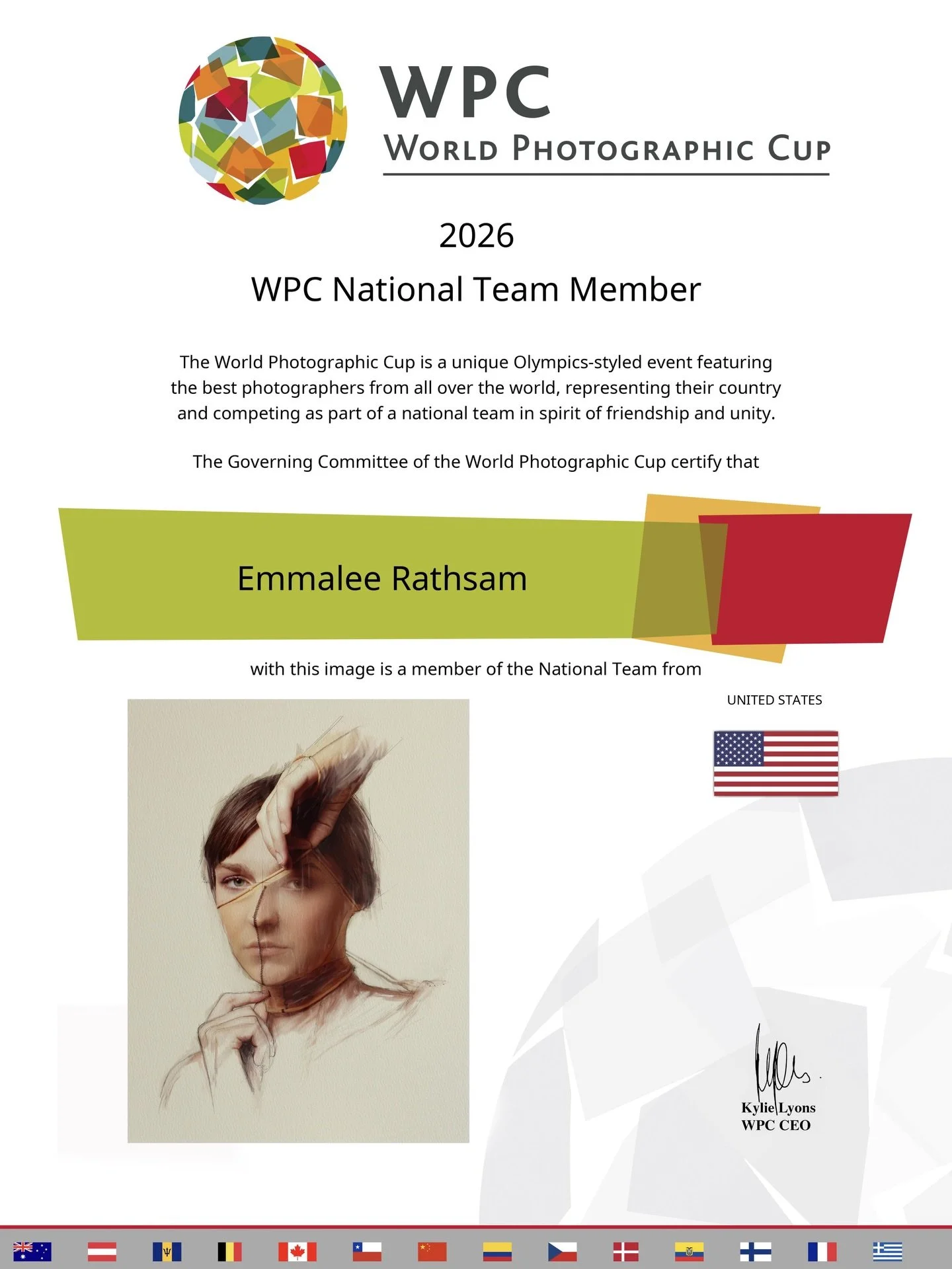 I am thrilled to announce I will be representing Team USA 🇺🇸 in the World Photographic Cup. It&rsquo;s like the Olympics for photographers and it&rsquo;s been a dream of mine for a long time!

Teams from 57 countries will be participating in the 20